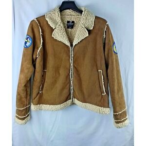 womens lara croft bomber jacket large tomb raider cosplay novelty coat retro y2k